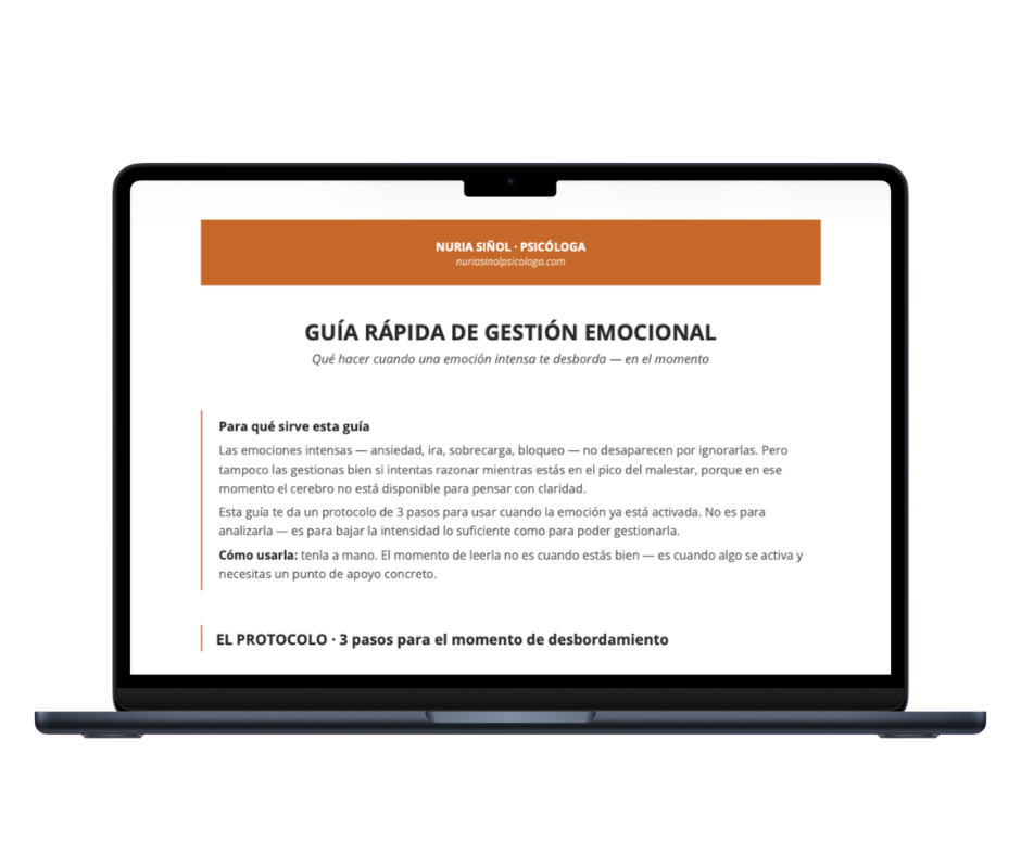 guia rapida de gestion emocional mockup